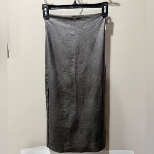 Commando Metallic Gray Pencil Skirt
